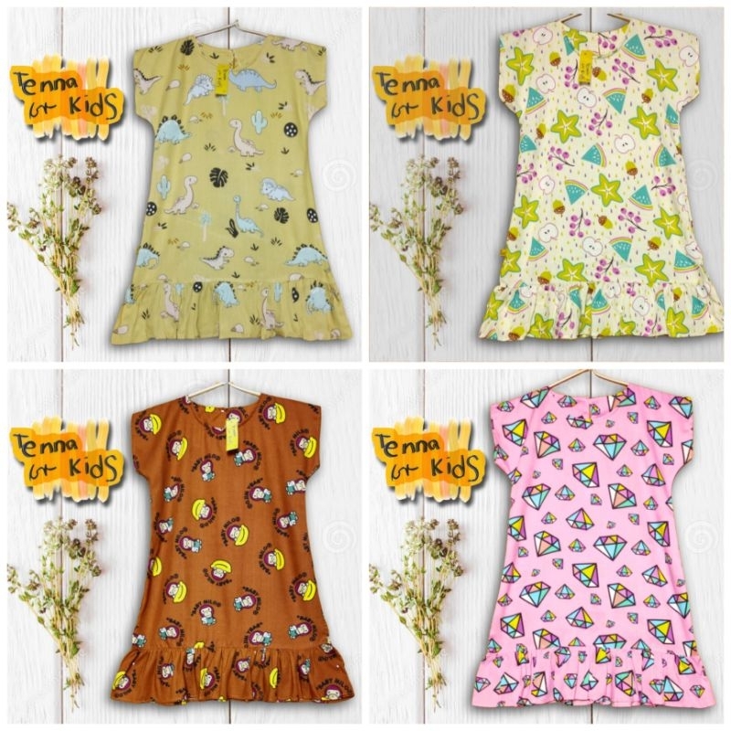 Daster Anak Bahan Rayon Grosir 1 Kodi