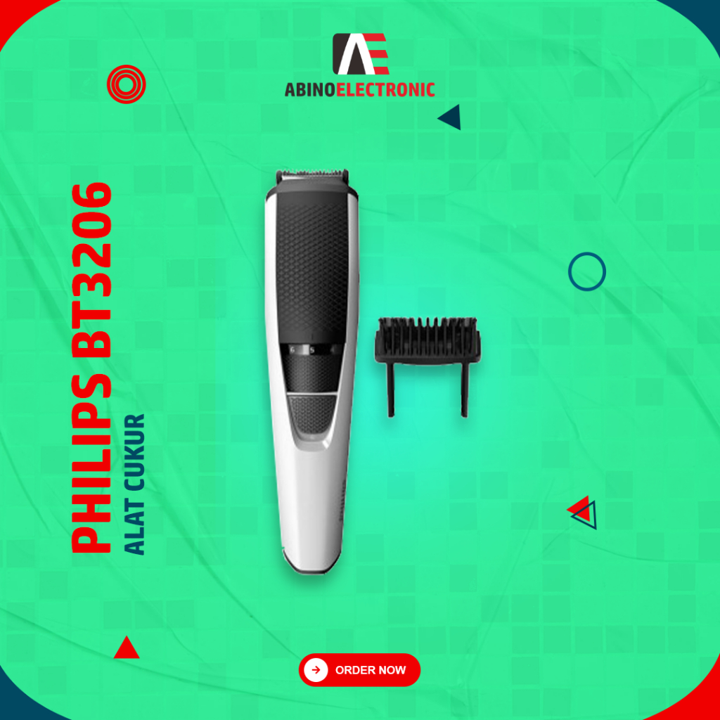 Mesin Cukur Philips BT3206 Alat Pencukur Elektrik Rambut Kumis Jenggot
