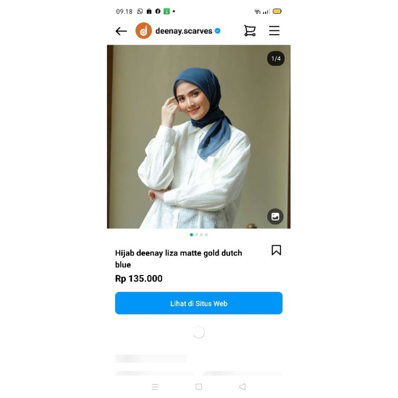 kerudung deenay polos