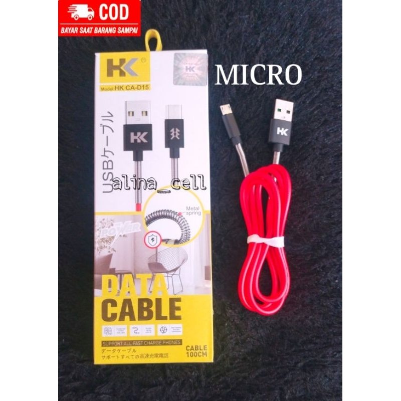 KABEL DATA MICRO HK CA D15 KD ORIGINAL HK FAST CHARGING