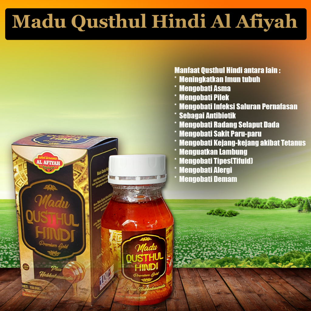 

Madu Qusthul Hindi Al Afiyah 350 Gr