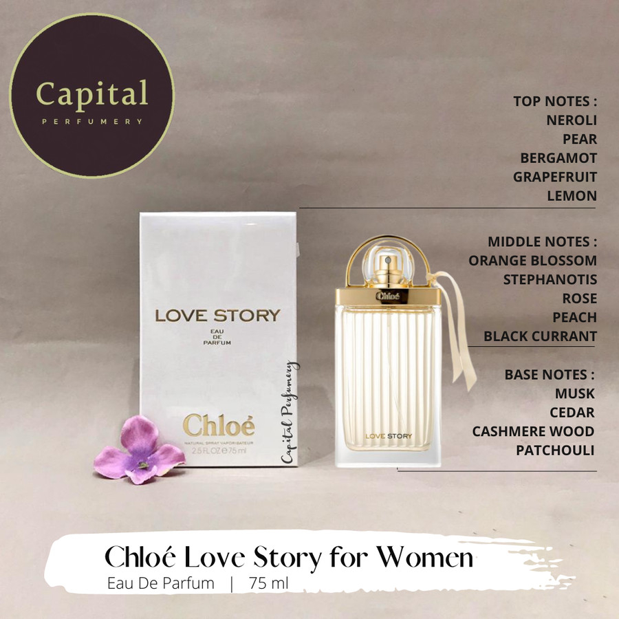 parfum original Chloe Love story  for Women Edp 75ml