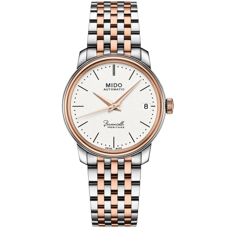 MIDO M027.207.22.010.00 Baroncelli Ladies Jam Tangan Wanita Analog Automatic Original-Garansi Resmi