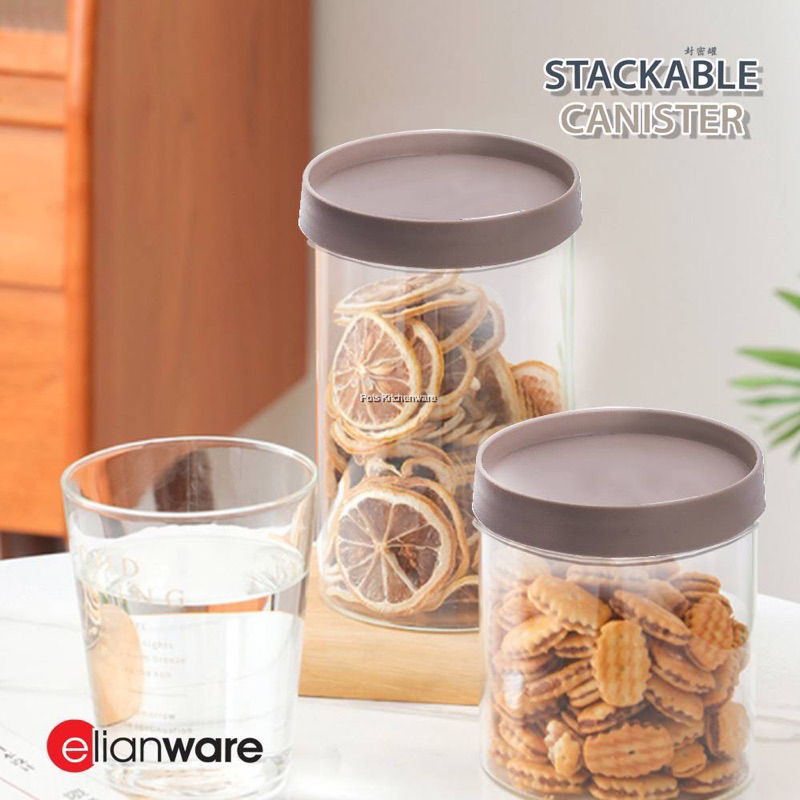 Toples Akrilik Aestetic / Toples Elianware Stackable Canister
