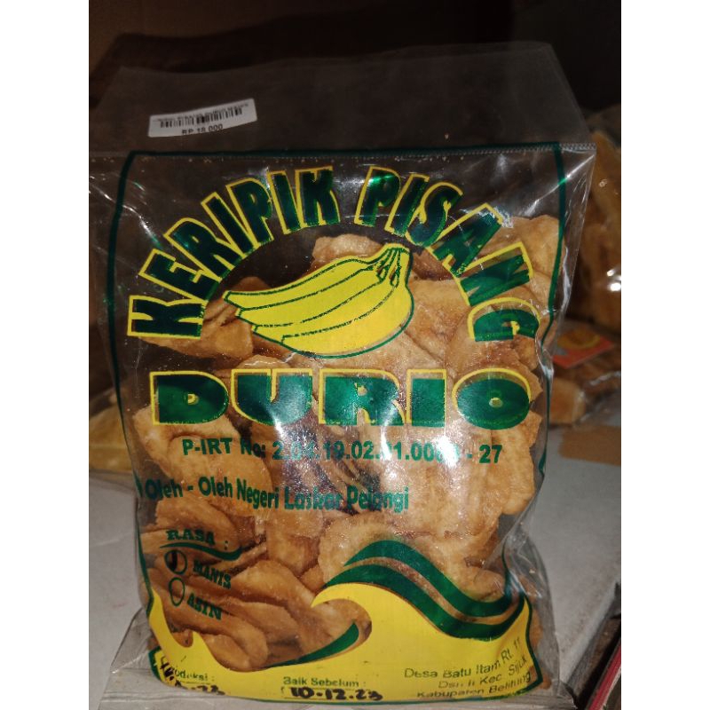 

keripik buah keripik pisang durio manis