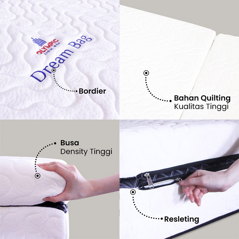 Olympic Kasur Lipat / Kasur Busa - Dream Bag Travel Bed Olympic Original Kasur Lipat Berkualitas