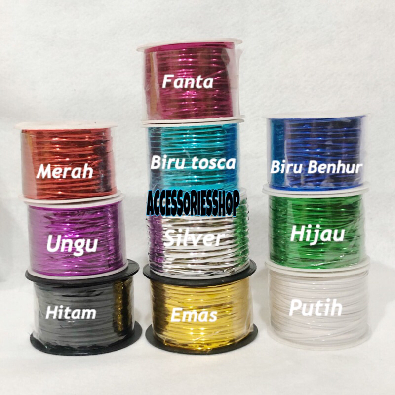 

Kawat Mass 100Y Warna/Kawat Souvenir - 1Roll