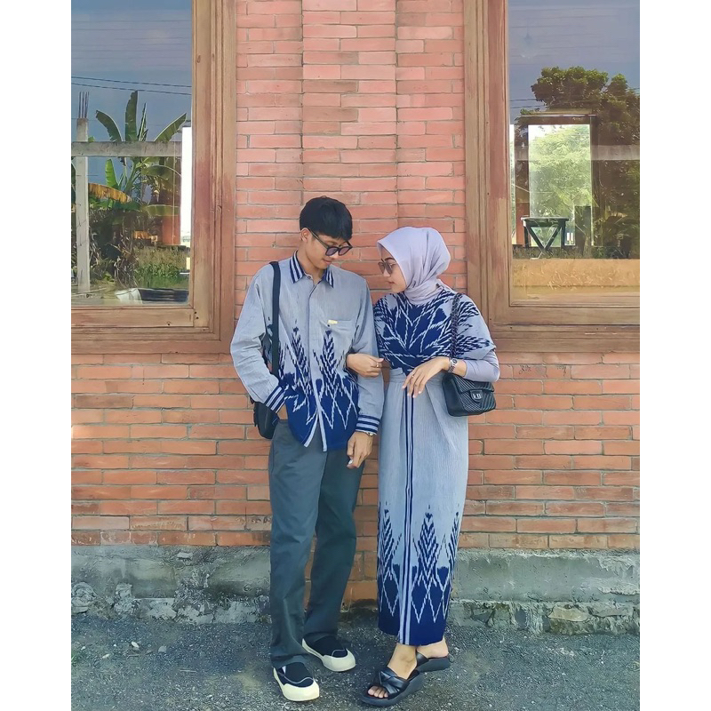 couple tenun baju couple etnik gamis tenun kemeja tenun