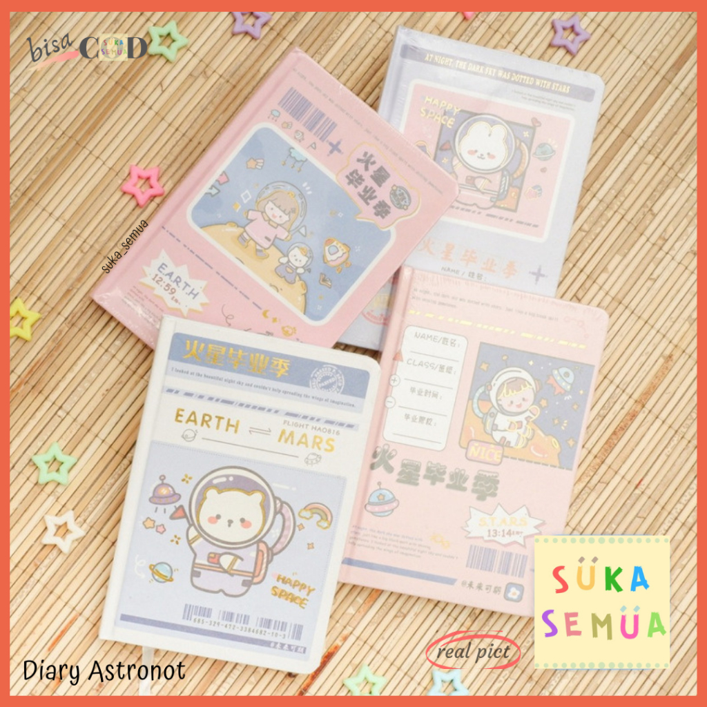 

Buku Diary ASTRONOT full colour 120 lembar A5 - hard copy // FullColor Tiap Halaman Kertas Bergambar - Note Book Notebook Jurnal Catatan Harian Tebal Penuh Warna Murah Jilid Tebal Astronaut Mars - Anak Sekolah Cewe Cowo Laki - COD ( instant Bandung )