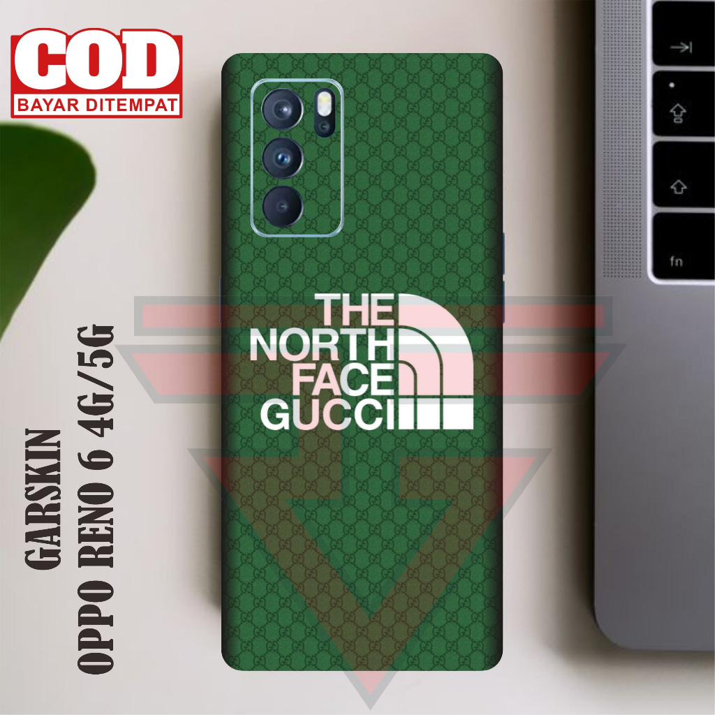 GARSKIN STIKER HP OPPO RENO 6 4G/5G MOTIF STAYL BISA CUSTOM GAMBAR DAPAT 2PCS