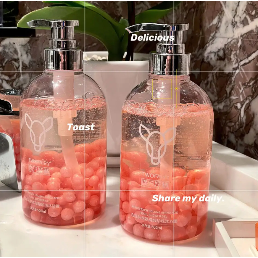 SHOWER GEL DOUBEIKOU korean white pearl body wash DOUBEIKOU Korea Whitening Body Wash Doubeikou 500m