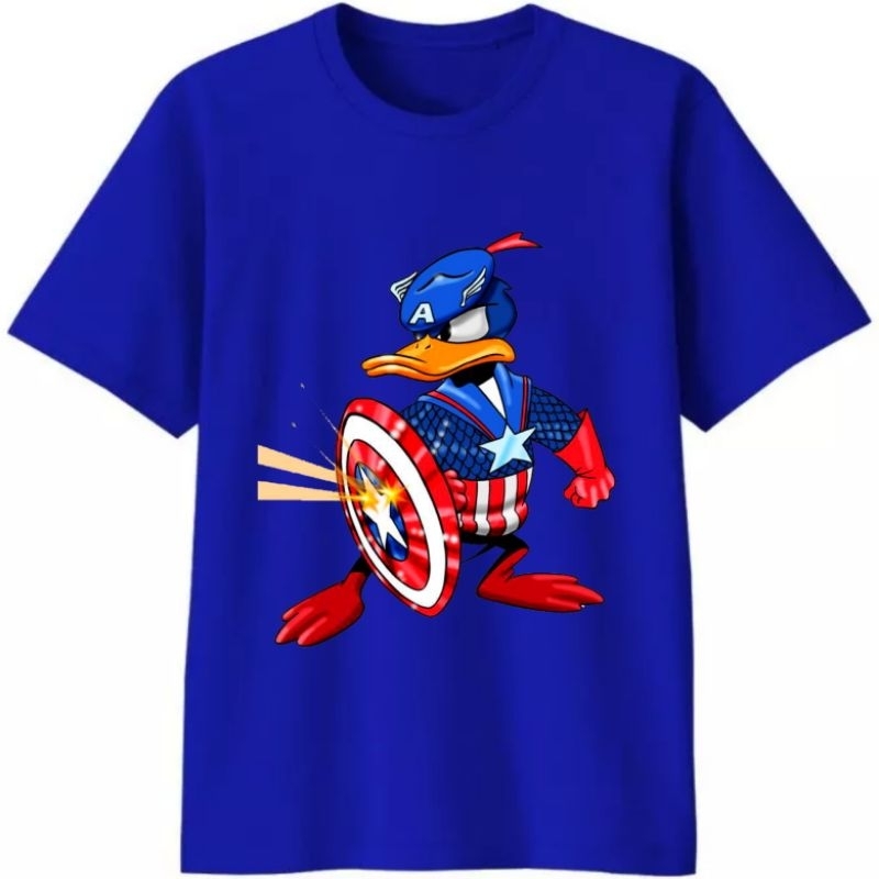Baju Kaos Tshirt T Shirt Pria Laki Cowok Cewek Perempuan Unisex Anak Superhero Super Hero Marvel Dcd