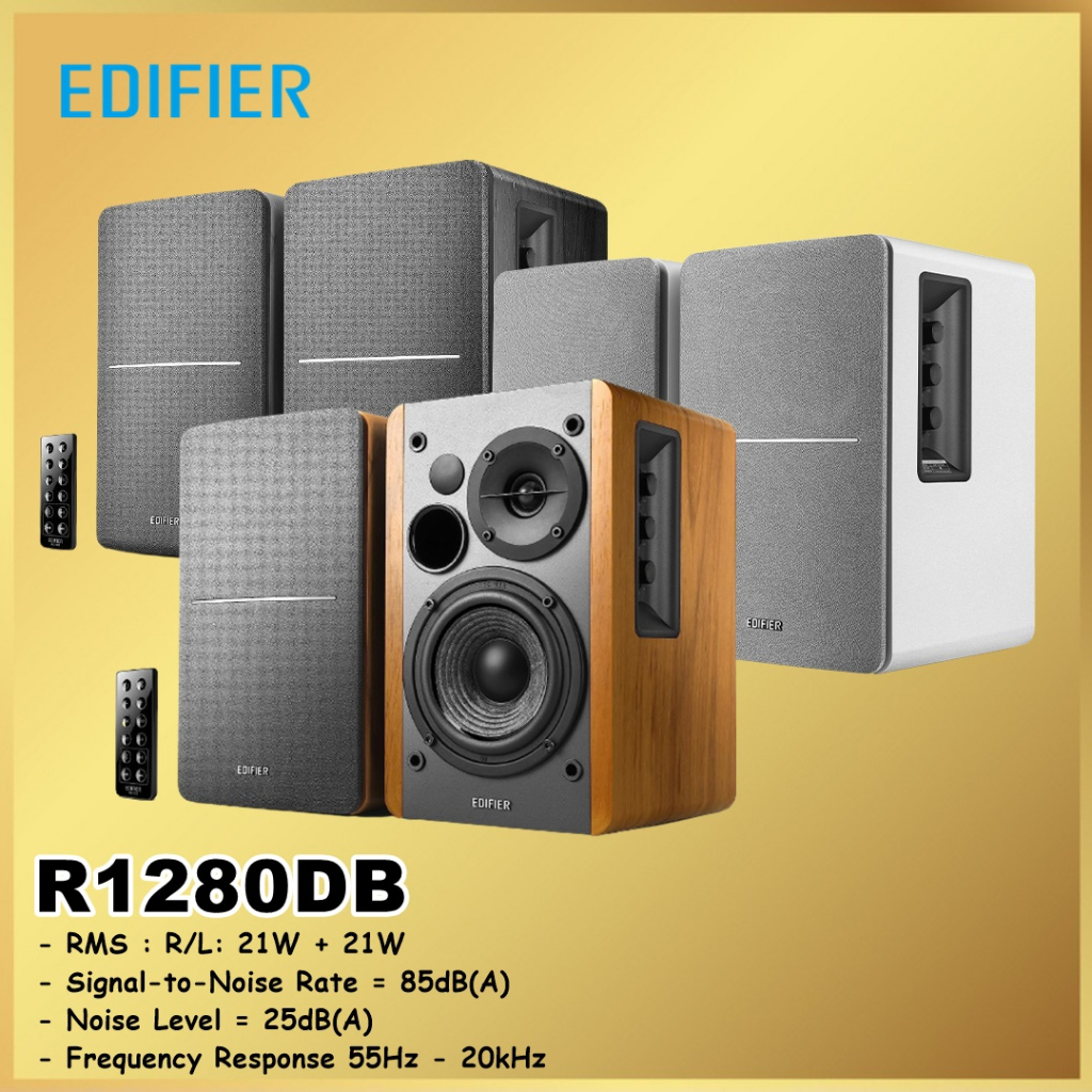 Edifier R1280DB R1280 DB R 1280 Powered Bluetooth Bookshelf Speakers