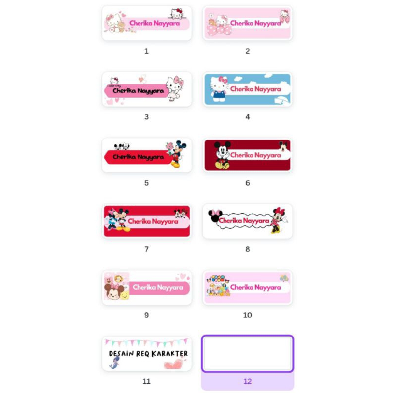 

Label Stiker Nama Buku,Mata Pelajaran Motif Cewe uk 5*1,5cm (105psc)