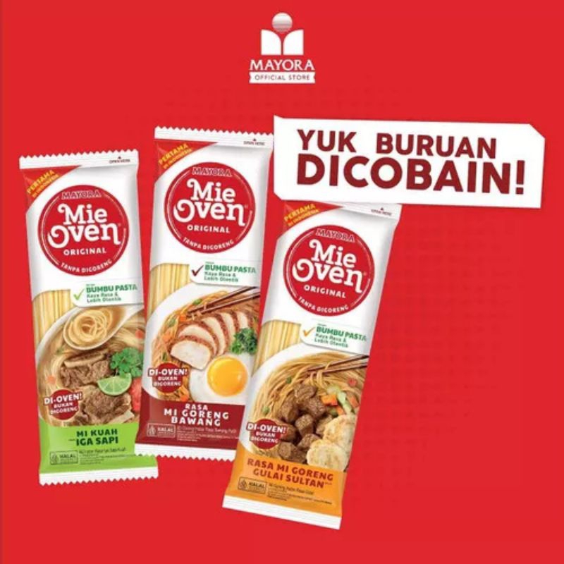 

Mayora Mie Oven Original Tanpa Digoreng