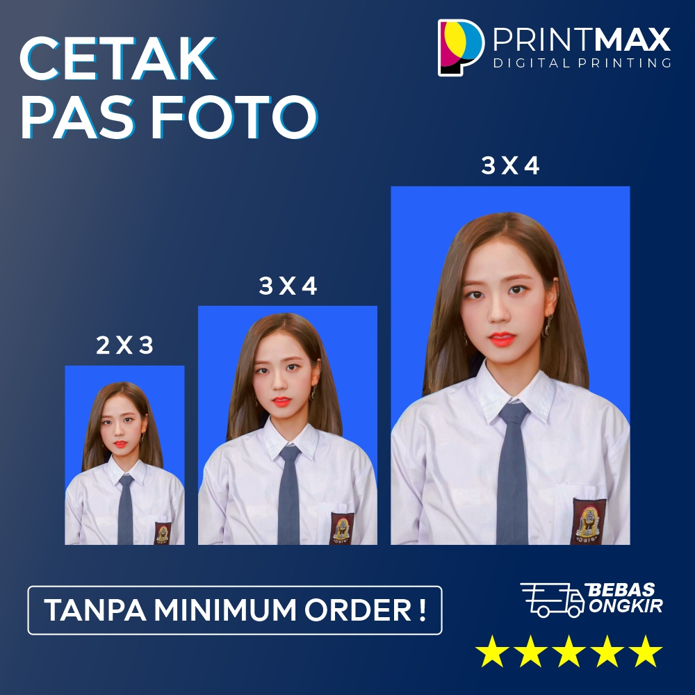 

Cetak Pas Foto Ukuran 2x3 | 3x4 | 4x6 Tanpa Minimum Order !