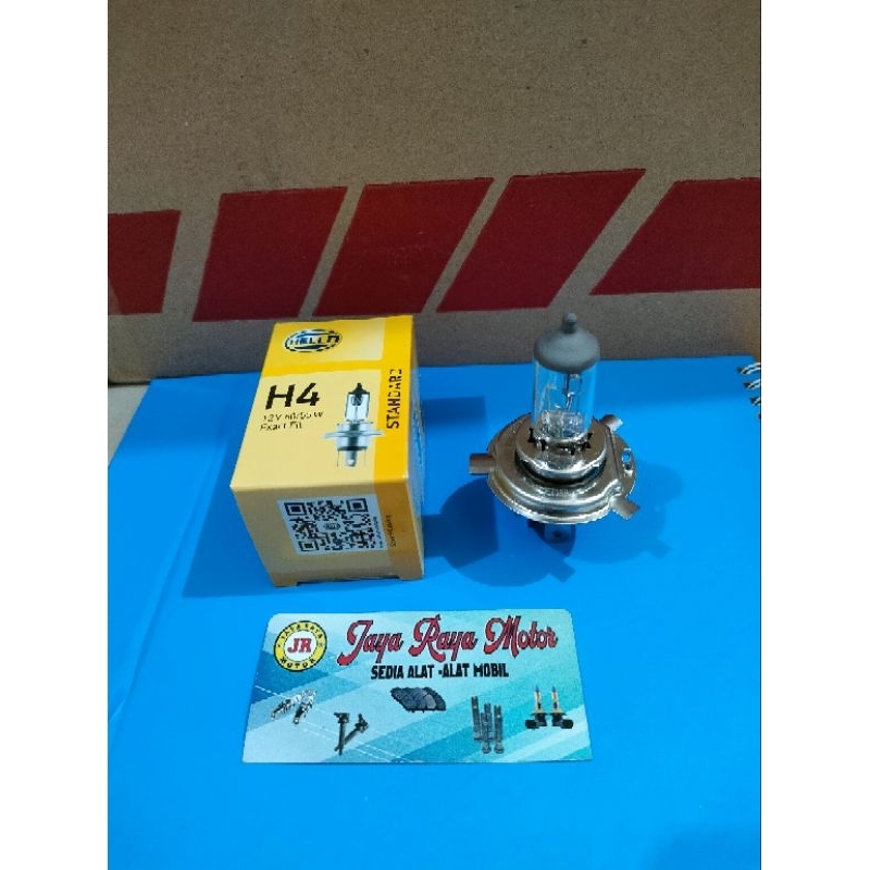 Bola Lampu mobil Lampu besar H4 12Volt Hella
