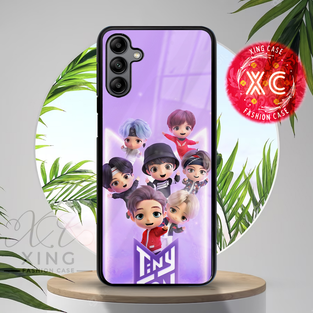 |KP01| XING CASE HP SAMSUNG A04S A13 A14 4G 5G GLOSSY KILAU EFEK KACA | REQUEST CASE HP CUSTOM SOFTC