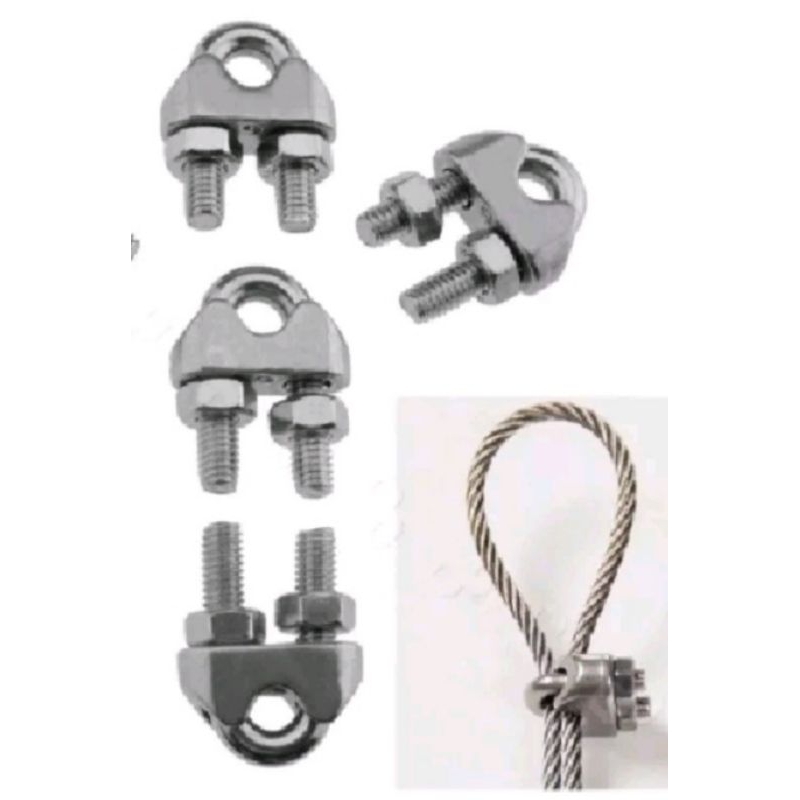 KLEM SELING 8MM / KLEM SELING WIRE CLIP 8 MM / KUKU MACAN 8 MM / KLEM NET VOLI / CLEM PENARIK SELING