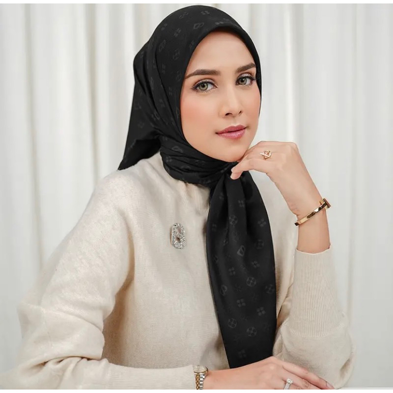 Buttonscarves Monogram Voile Square