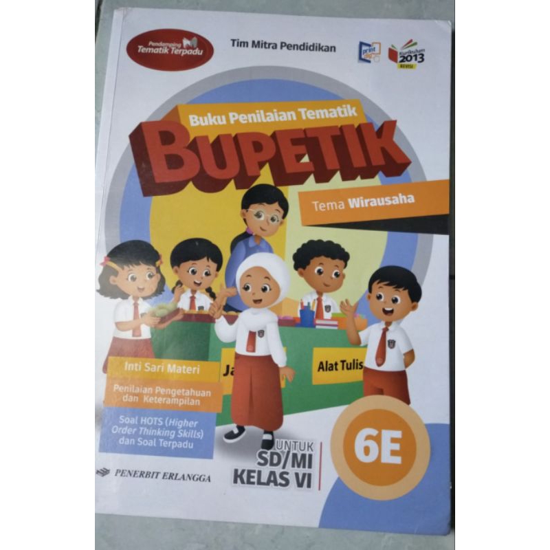 Bupetik 6E penerbit Erlangga kelas 6 SD