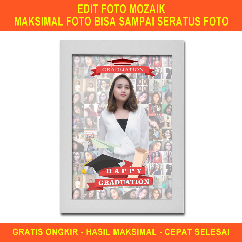 Edit Foto Mozaik Desain Custom