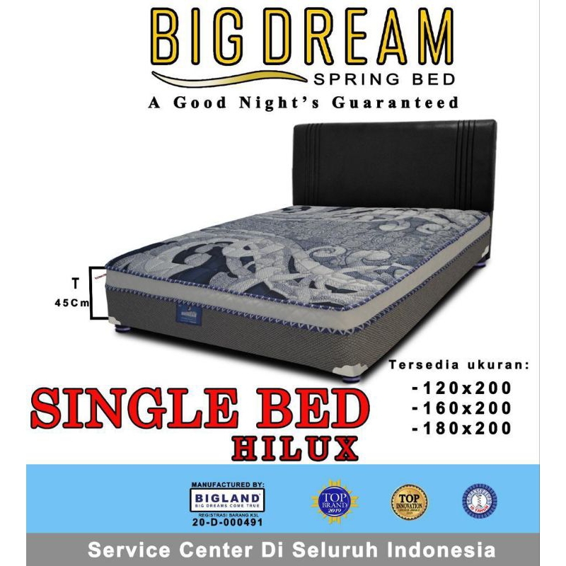 Bigdream Springbed Multibed Single Bed Bigdream by BIGLAND