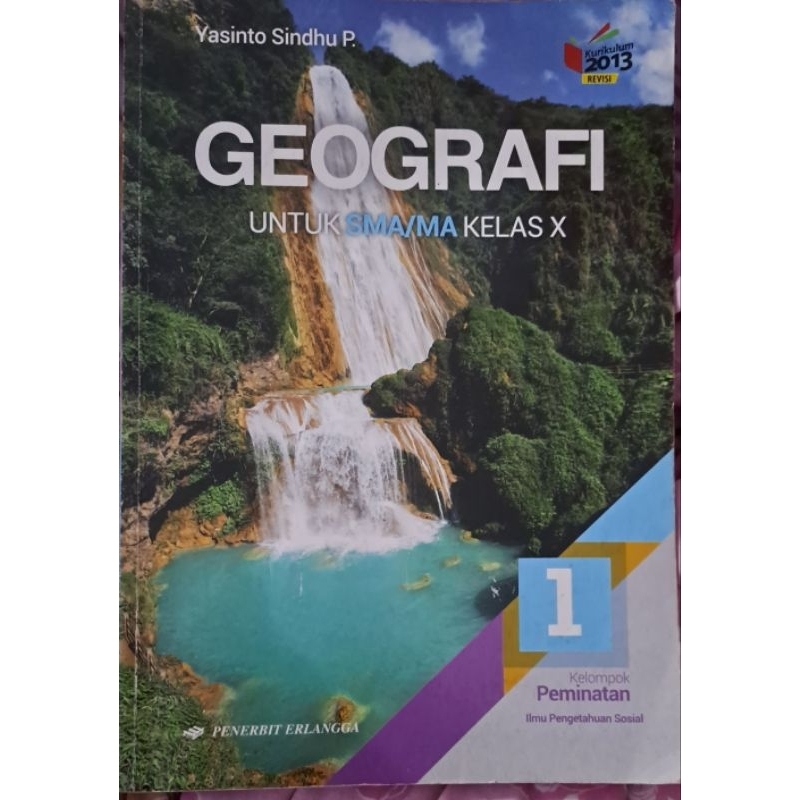 buku geografi bekas erlangga kelas X