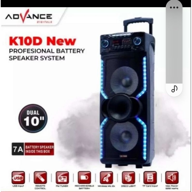 Speaker Portable ADVANCE K-10D,NEW