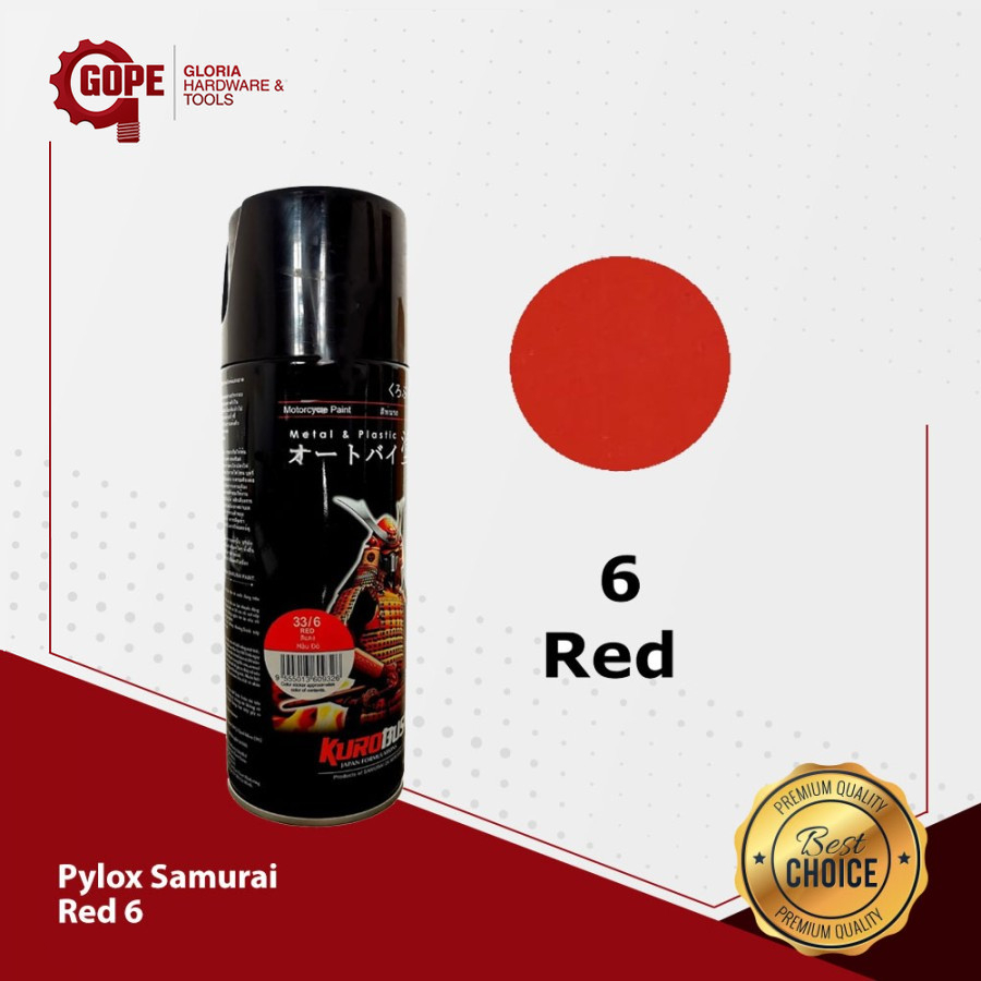 Cat Semprot Pylox Samurai Red / Merah 6