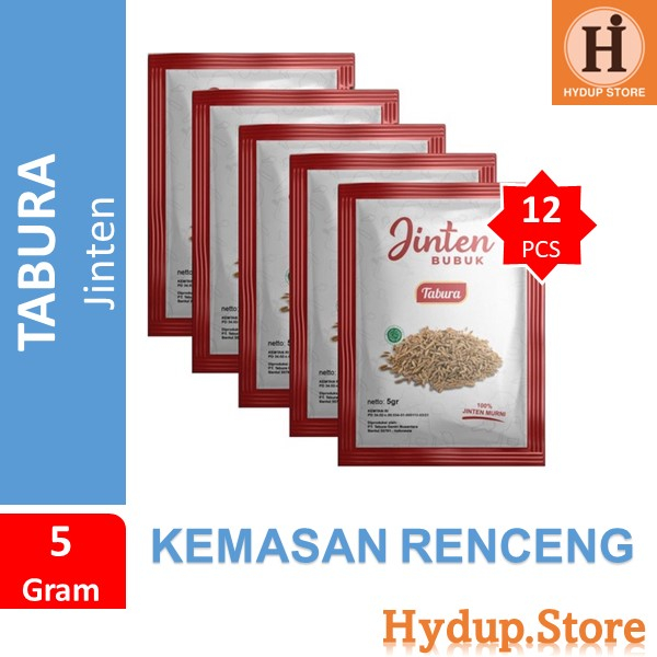 

Bubuk Jinten Tabura Renceng Isi 12 Kemasan 5 Gram