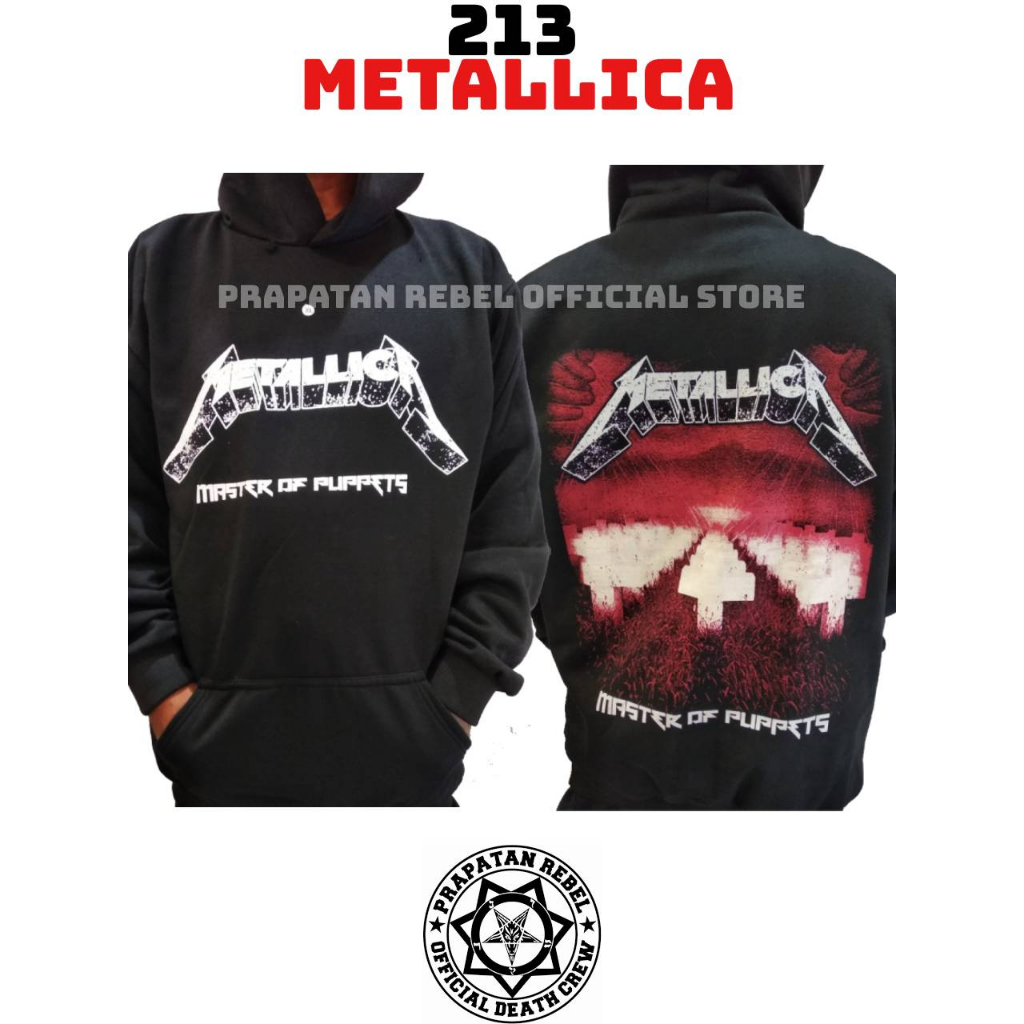 Sweater Hoodie METALLICA Pullover Musik Rock Punk Metal PRAPATAN REBEL