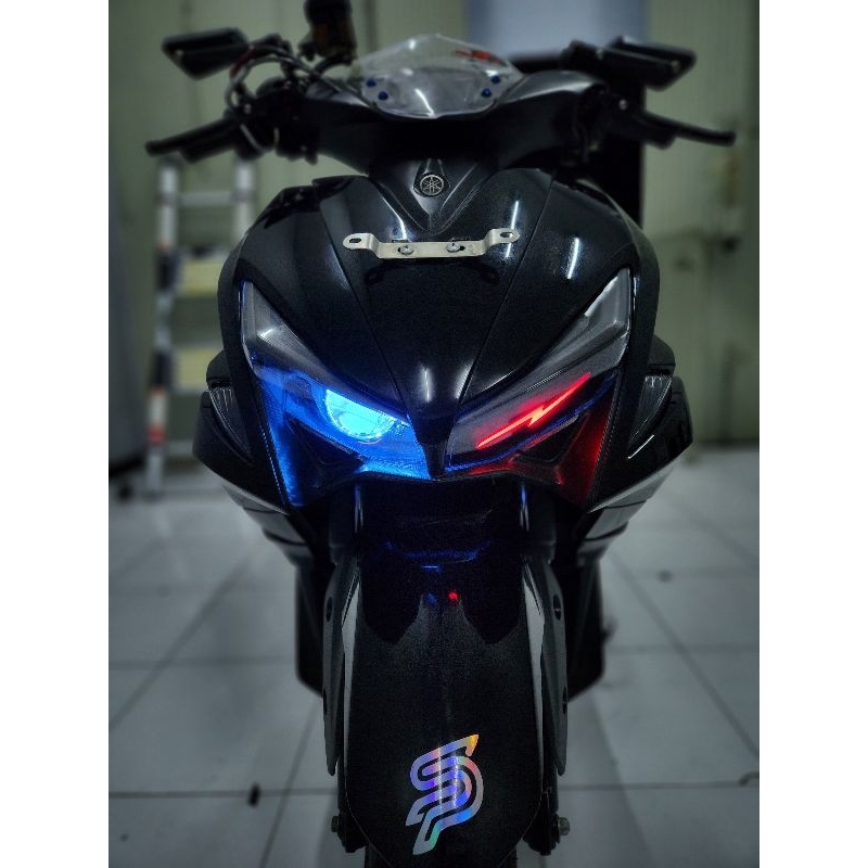 Headlamp set aerox old custom pece