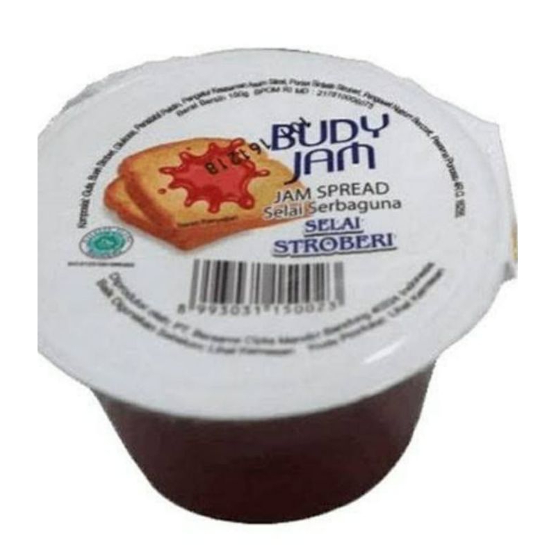 

selai kacang dan strawberry budy jam 125gr