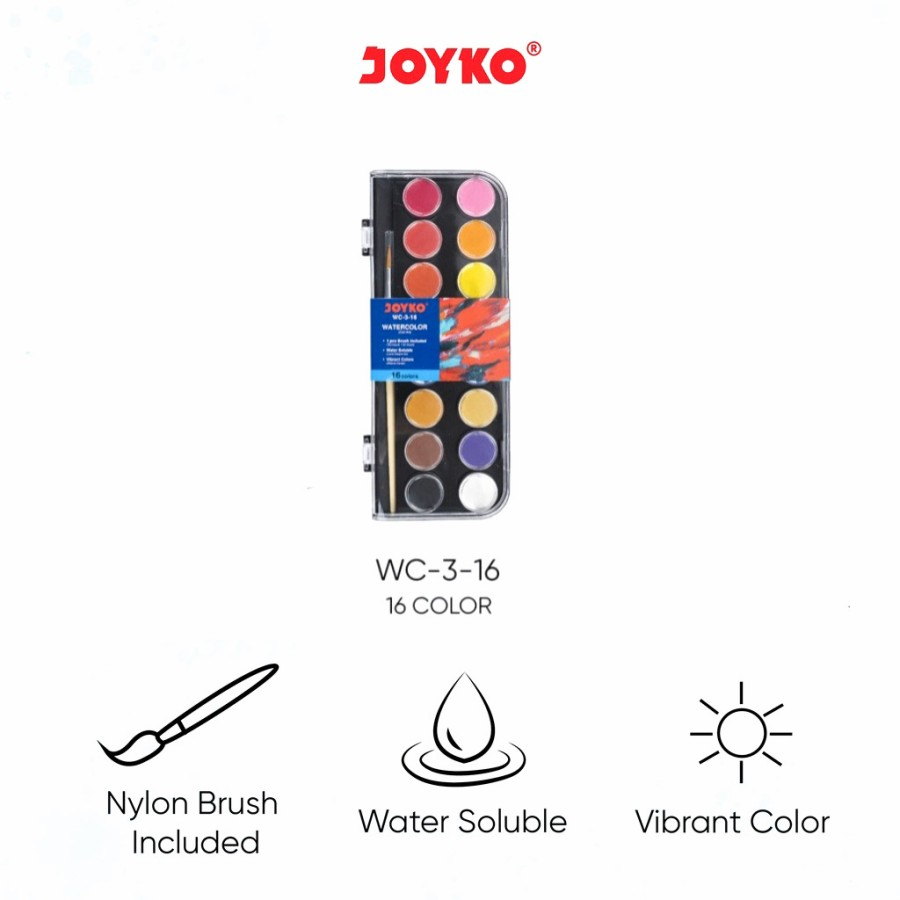 

Cat Air 16 Wsrna Joyko WC-3-16 Watercolor Set