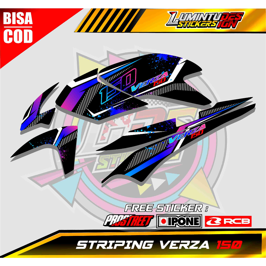 STRIPING VARIASI VERZA 150 / STICKER LIST VARIASI MOTOR HONDA VERZA 150