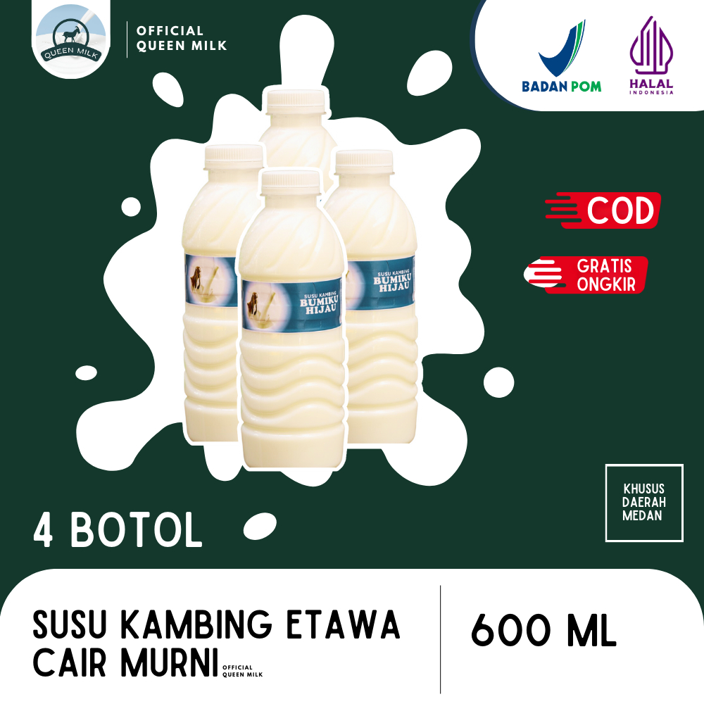 

Susu Kambing Etawa Murni Cair Medan #4 Botol - Dsitributor Susu Medan