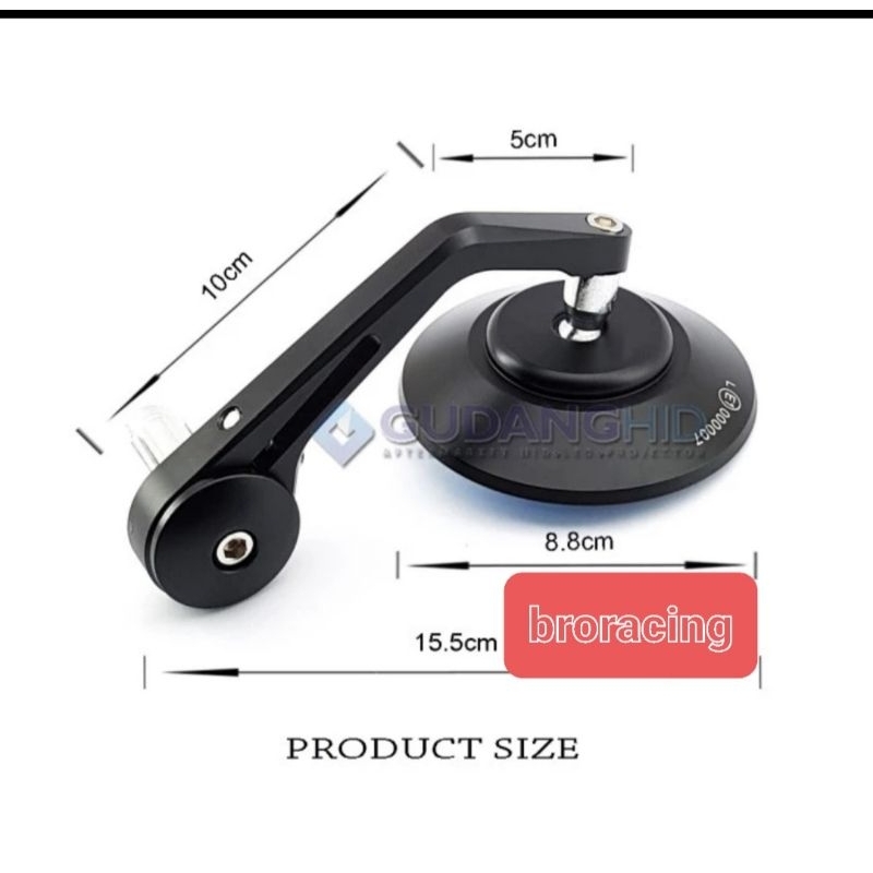 SPION JALU STANG BULAT UNIVERSAL KACA BIRU