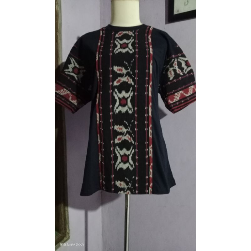 Kaos tenun Unisex / Kaos Casual Tenun Etnik pria wanita