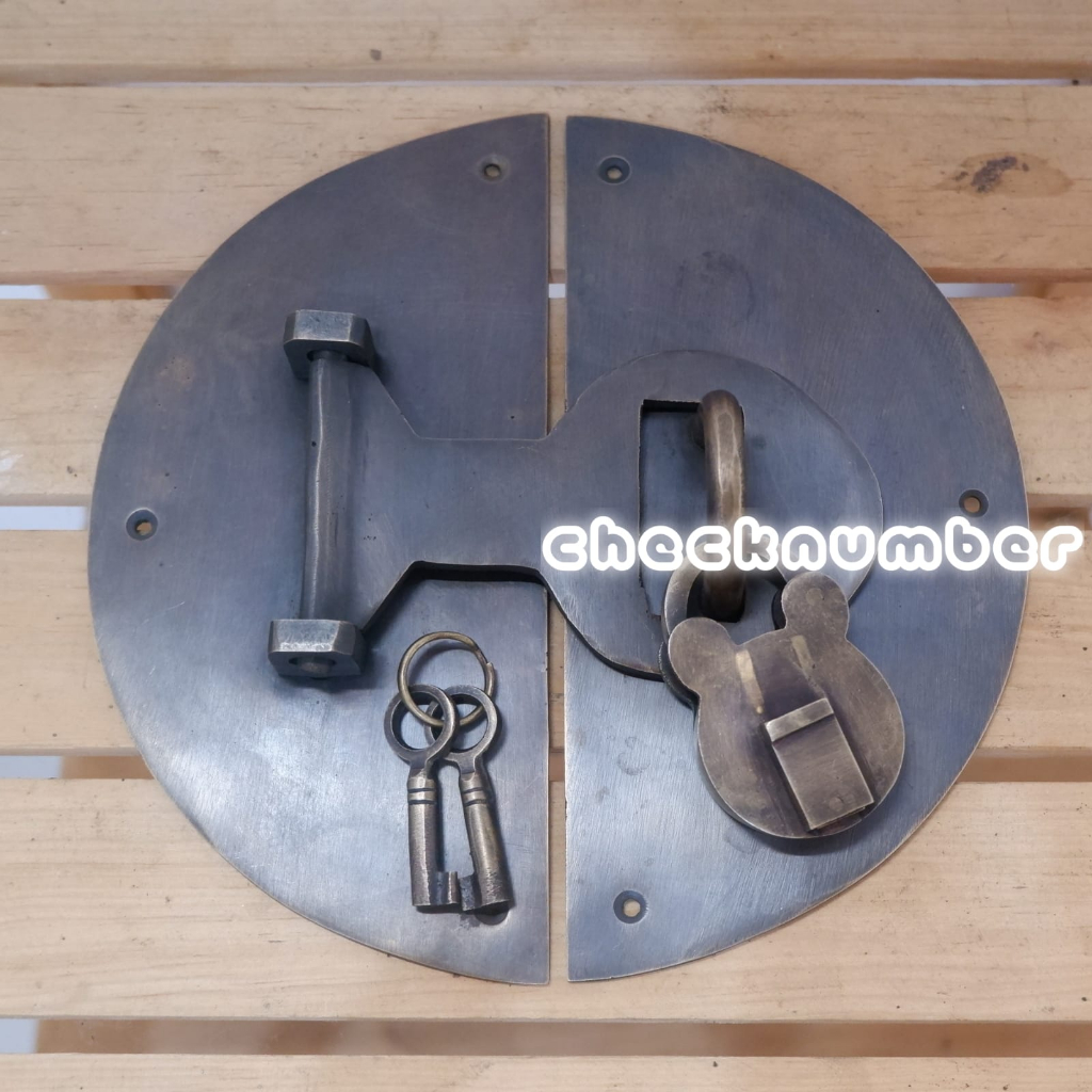 Overpal Kunci Gembok Kuningan Antik Overpal Pengunci Pintu Rumah