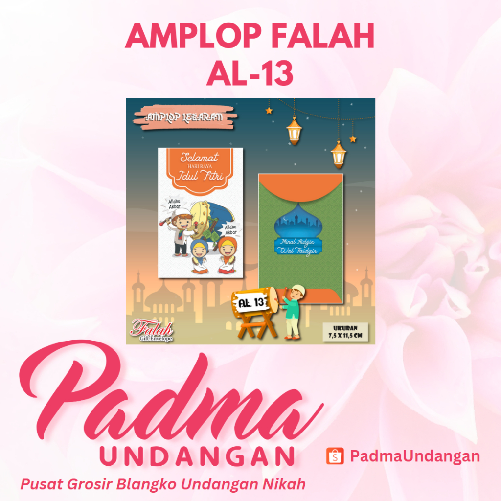

Amplop Falah AL-13 | PadmaUndangan