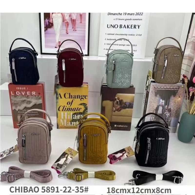 Chibao Tas Selempang Sandang Hp Dompet Hpo Wanita Original Import Kanvas 5891 KB