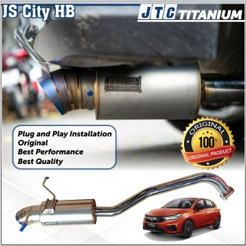 Exhaust Knalpot JTC titanium Muffler catback Honda City GN 21+ HB - Js Racing BIG model