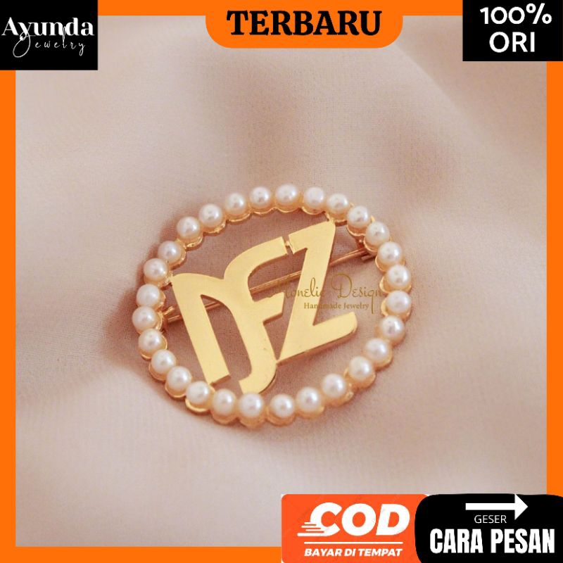 Bros Custom nama Bros mutiara custom logo/Nama