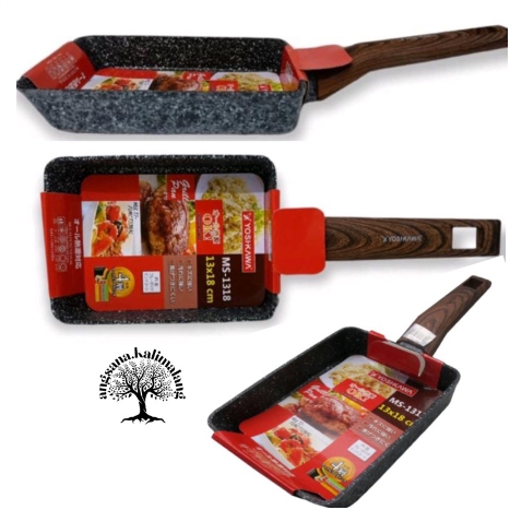 Yoshikawa Egg Pan Teflon Kotak / Tamagoyaki Pan