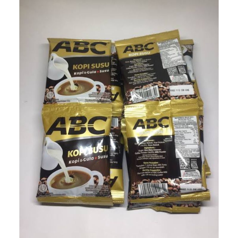 

ABC Kopi Susu 1 Renceng isi 10 sachet x 30gr