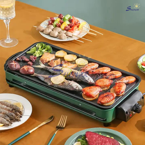 SHENAR KOREAN PAN BBQ GRILL 2 IN 1 BBQ ELEKTRIK GRILL KUALI PANGGANG BARBEQUE NON STICK