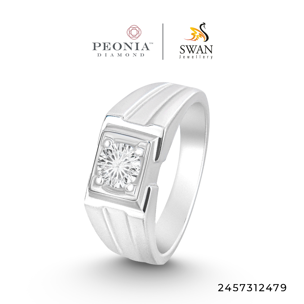 Cincin Berlian Pria Peonia 0.5 Sertifikat GIA FMR1201086 By Swan Jwl