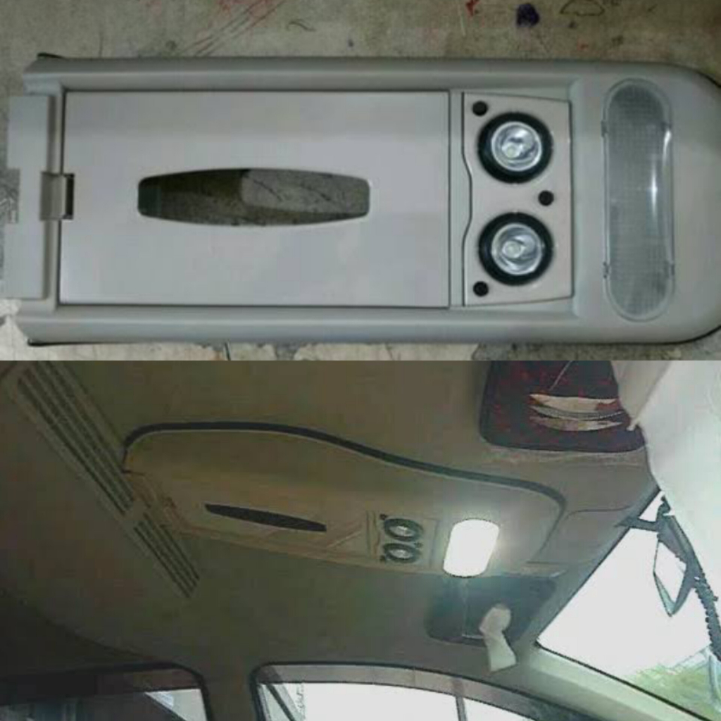 Kokpit Roof Console Tempat Tissue + Led Plafon OEM Plug and Play Honda Berkualitas