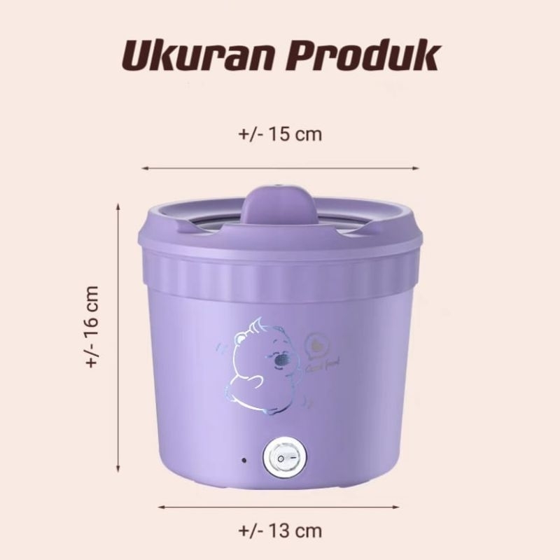 Panci Listrik Serbaguna / Mini Rice  Cooker Portable / Panci Listrik Low Watt Anti lengket ⭐IM.Olshop⭐